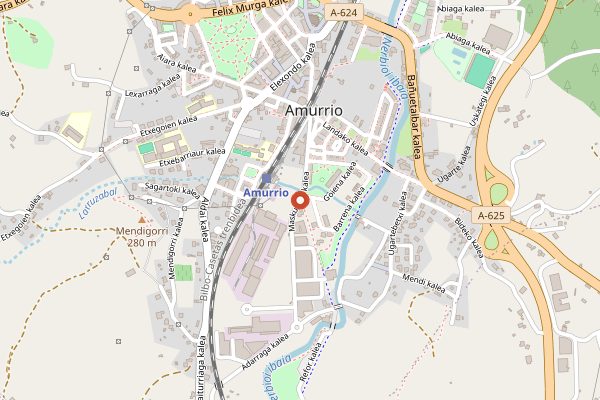 Map showing Destilerias Acha in Rioja