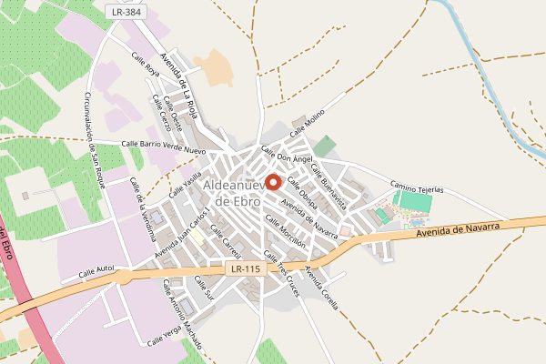 Map showing Bodegas Lacus in Rioja