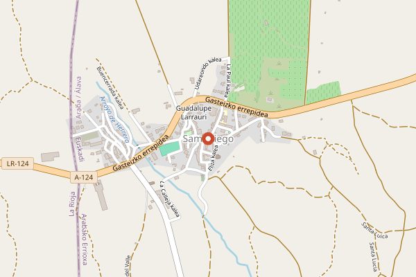 Map showing Bodegas Baigorri in Rioja