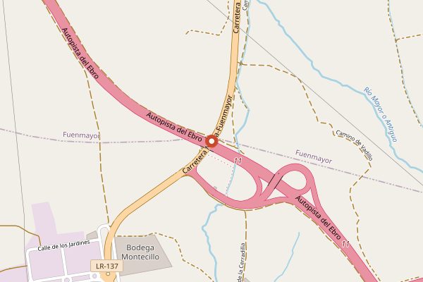 Map showing Bodegas LAN in Rioja