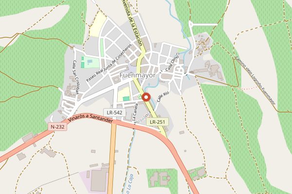 Map showing Bodegas Montecillo in Rioja