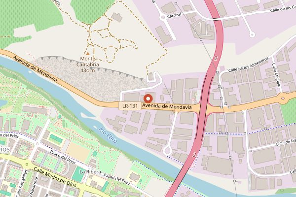 Map showing Bodegas Olarra in Rioja