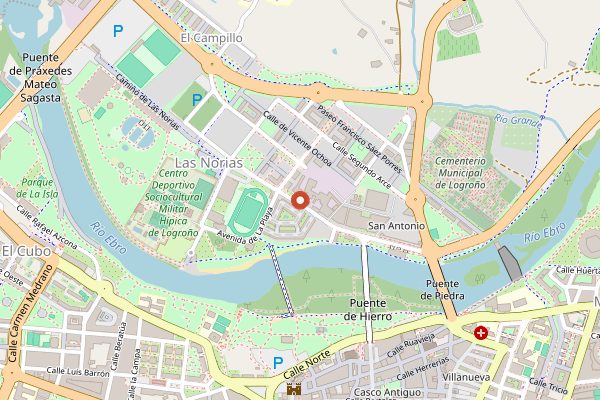 Map showing Bodegas Franco-Espanolas in Rioja