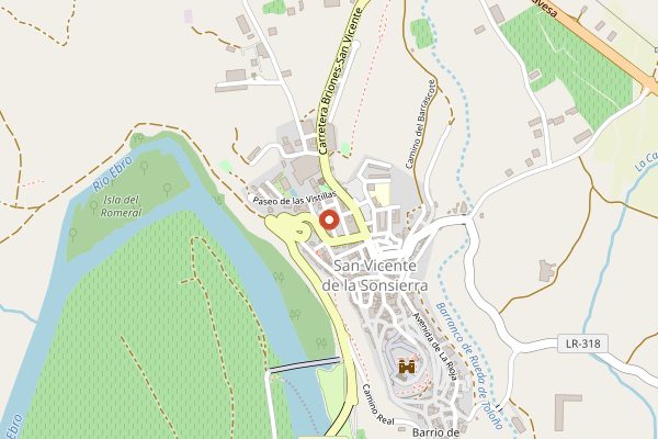 Map showing Sierra Cantabria in Rioja