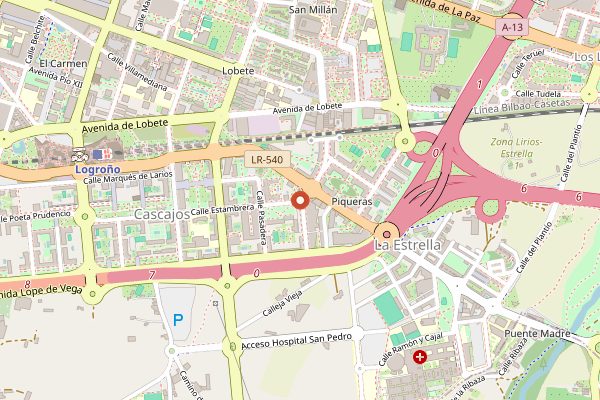Map showing Rioja Wine Academy in Rioja
