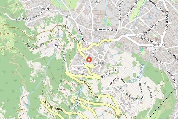 Map showing Cheese workshop at the Laiterie de Verbier in Valais
