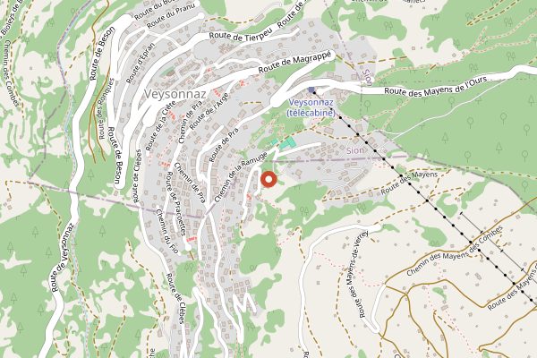 Map showing Fais ta tomme farm workshop in Valais