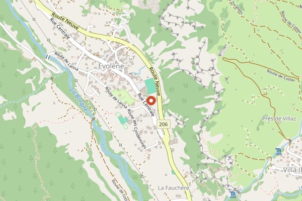 Map showing Raclette in the land of the queens in Valais