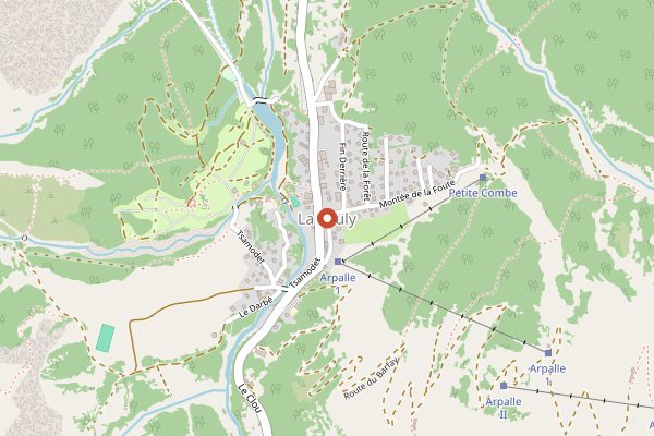 Map showing Alpage de la Peule in Valais