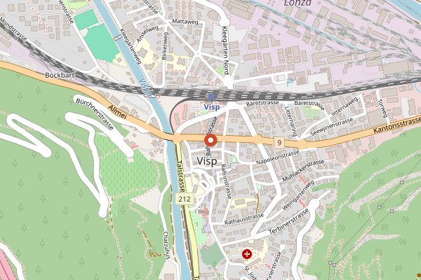 Map showing Alpenmarkt in Valais