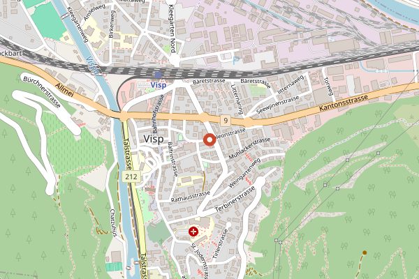 Map showing Chanton Weine in Valais