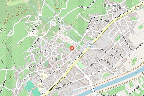 Map showing Cave 23 in Valais