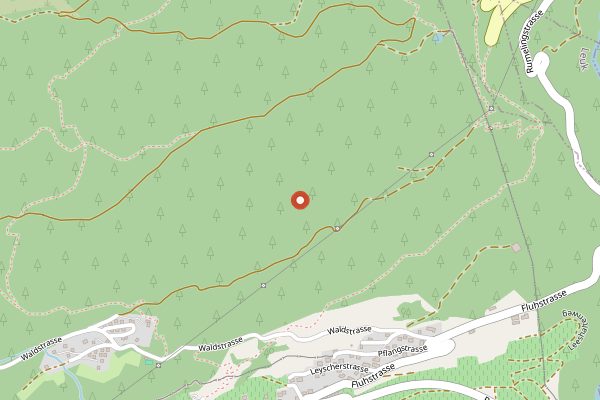 Map showing BnB Zum Schleif in Valais