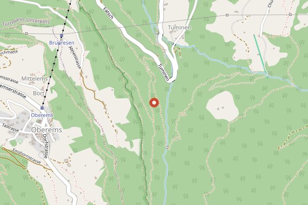 Map showing Cave DIROSO Bed and Breakfast in Valais