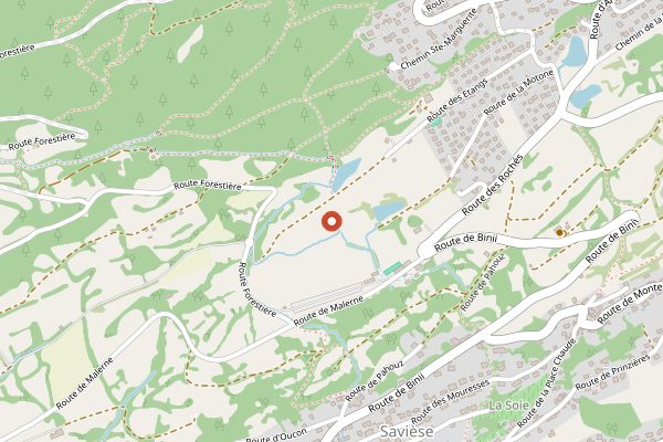 Map showing Restaurant Gilles Varone in Valais